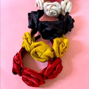 Flower headbands. Soft to the head.